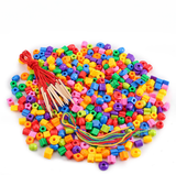 Rainbow Lacing Beads™ – Verspieltes Fädeln - Regenbogenperlen mit Schnur