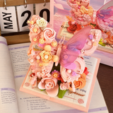 BloomBook – Romantisch & Kreativ – 3D-Blumenbuch mit Rosen und Schmetterlingen