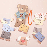 ThreadBear – Niedlich & Lehrreich – Montessori-Fädelspielzeug Bär