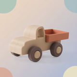 Montessori Silicone Toy Car – Sicher & bissfest – Beißspielzeug aus Silikon in Fahrzeugform