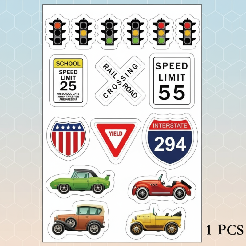 KidoTape – Farbenfroh & praktisch – Verkehrsweg-Aufkleberband-Set