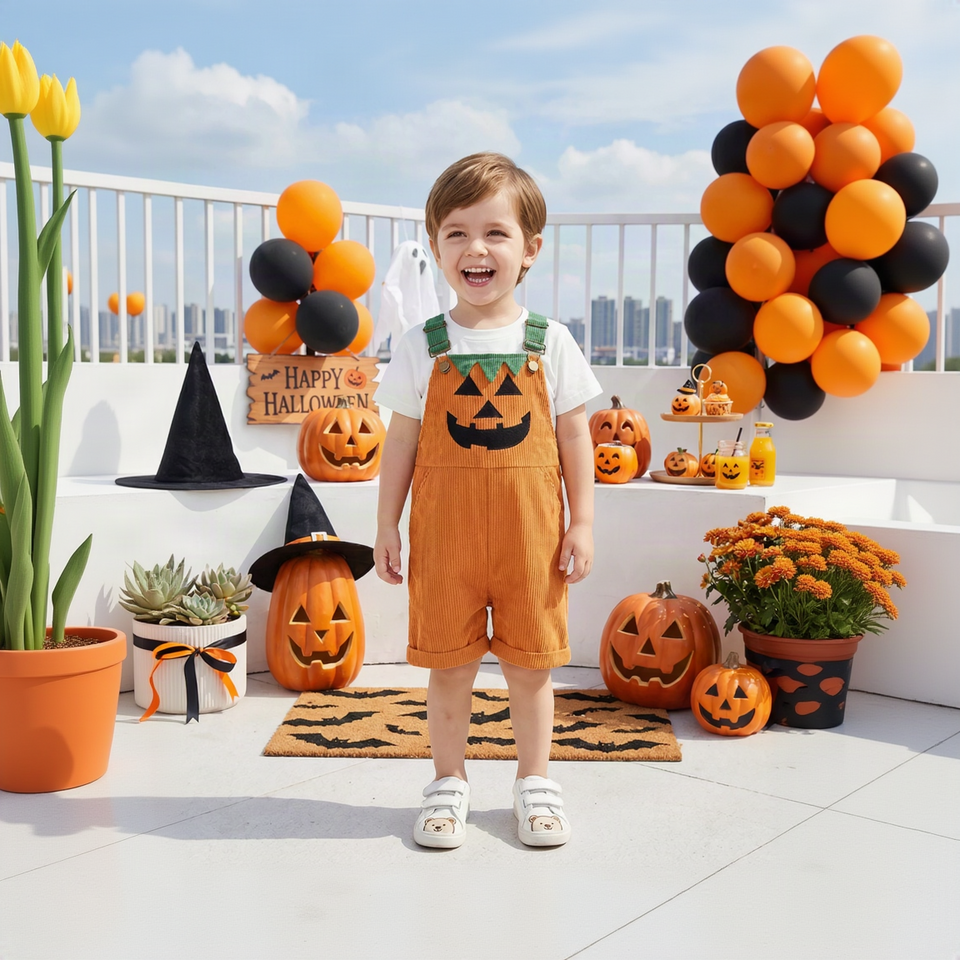 SpookyBaby – Verspielt & festlich – Halloween-Latzhose