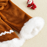 LittleGinger – Warm & festlich – Baby-Weihnachts-Strampler mit Haarband