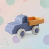 Montessori Silicone Toy Car – Sicher & bissfest – Beißspielzeug aus Silikon in Fahrzeugform