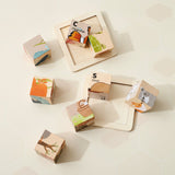 WoodMind – Kreativ & lehrreich – 6-in-1 Montessori-Tier-Holzpuzzle