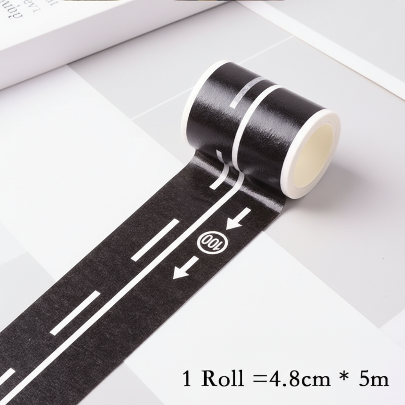 KidoTape – Farbenfroh & praktisch – Verkehrsweg-Aufkleberband-Set