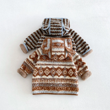 LittleWarm – Gemütlich & stilvoll – Wintermantel mit Fair-Isle-Muster