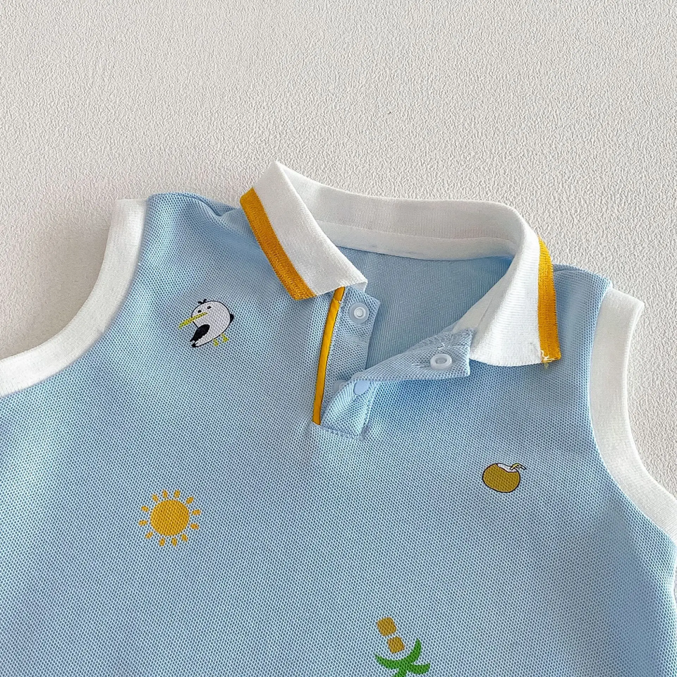 SunnyBaby – Bequem & niedlich – Polo-Strampler für Babys