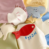 LittlePatch – Cartoon & Spaß  – Kinder-T-Shirt mit Cartoon-Aufnähern