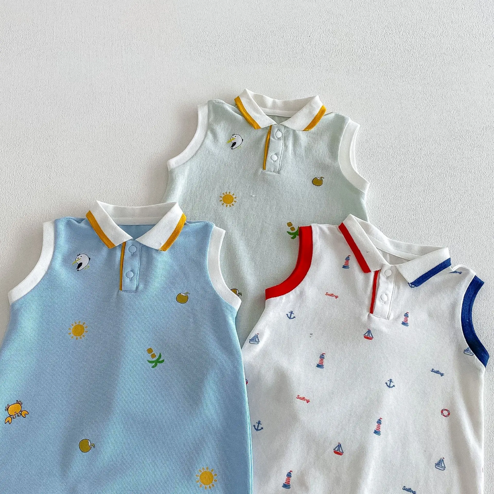 SunnyBaby – Bequem & niedlich – Polo-Strampler für Babys