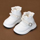 PearlCharm – Elegant & niedlich – Kinder-Stiefeletten mit Perlenverzierung