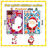 Christmas Sticker Set™ - Verspielte Winterwunder - Stickerbogen Weihnachten