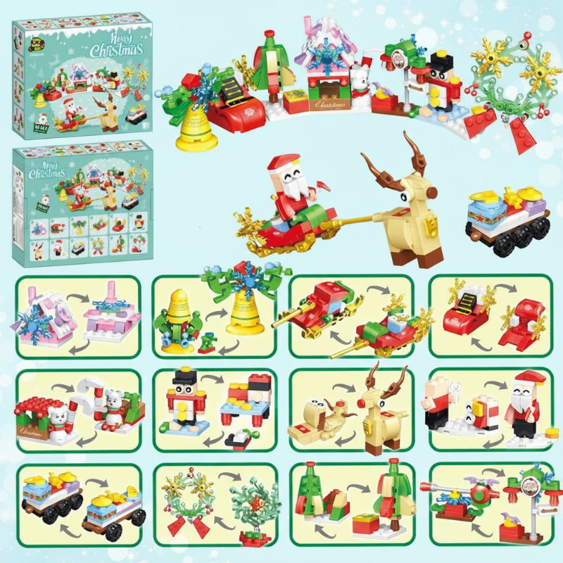 HolidayBlocks – Fröhlich & dekorativ – Weihnachts-Mini-Bausteine