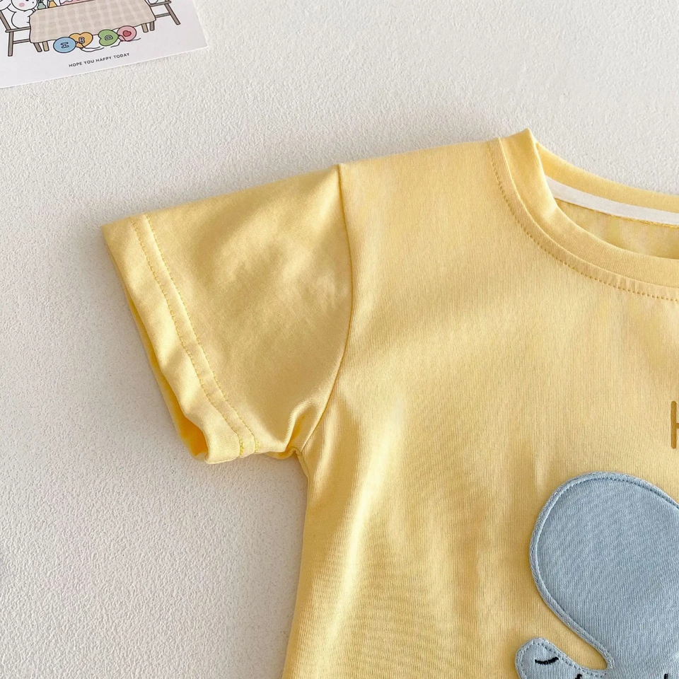 LittlePatch – Cartoon & Spaß  – Kinder-T-Shirt mit Cartoon-Aufnähern