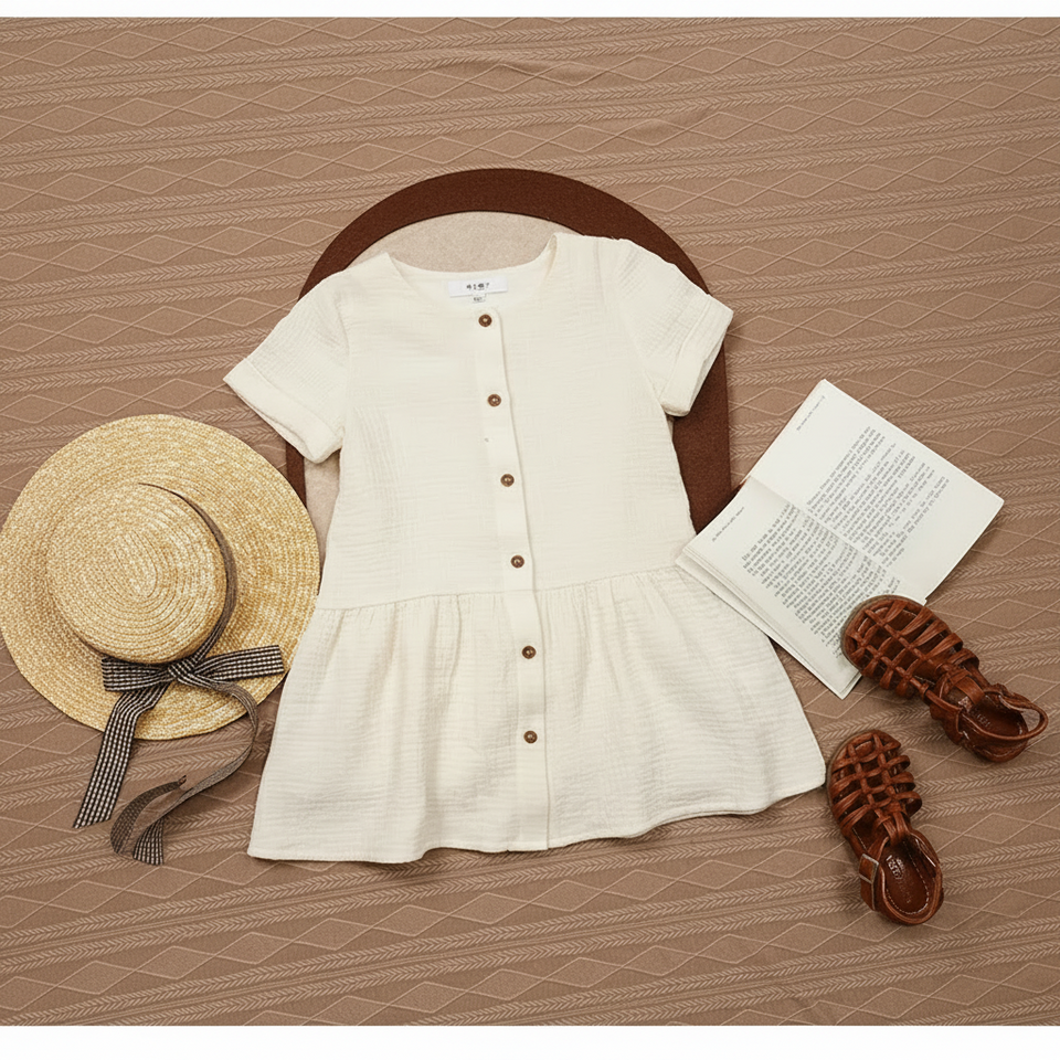 LunaDress – Elegant & luftig – Kinderkleid mit A-Linien-Schnitt