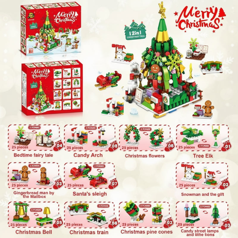 HolidayBlocks – Fröhlich & dekorativ – Weihnachts-Mini-Bausteine
