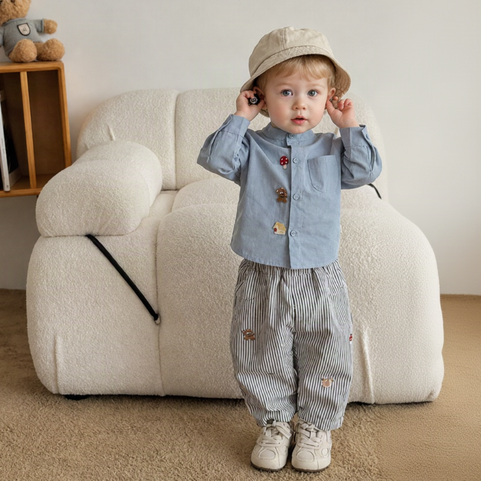 LittlePatch – Weich & bequem – Kinderhose mit gestickten Details
