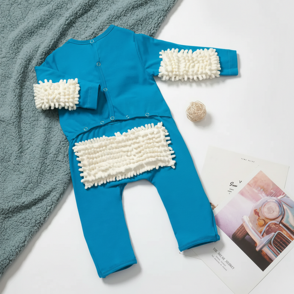 TinyCleaner – Weich & praktisch – Baby-Strampler zum Krabbeln und Spielen