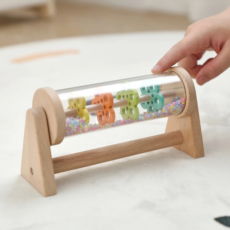TinyMelody – Beruhigend & lehrreich – Musikspielzeug aus Holz mit Regengeräusch