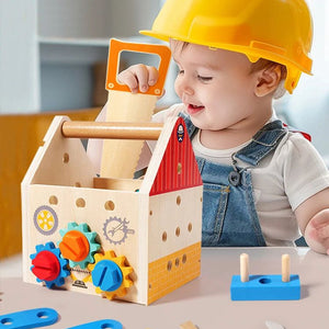 Busy Box™ - Entdecken & Lernen - Aktivitätsbox aus Holz