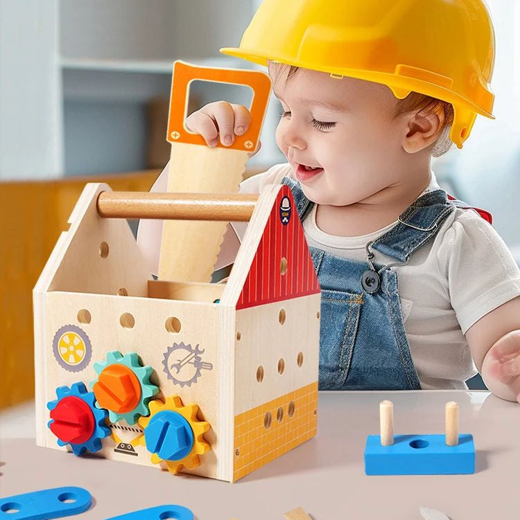 Busy Box™ - Entdecken & Lernen - Aktivitätsbox aus Holz