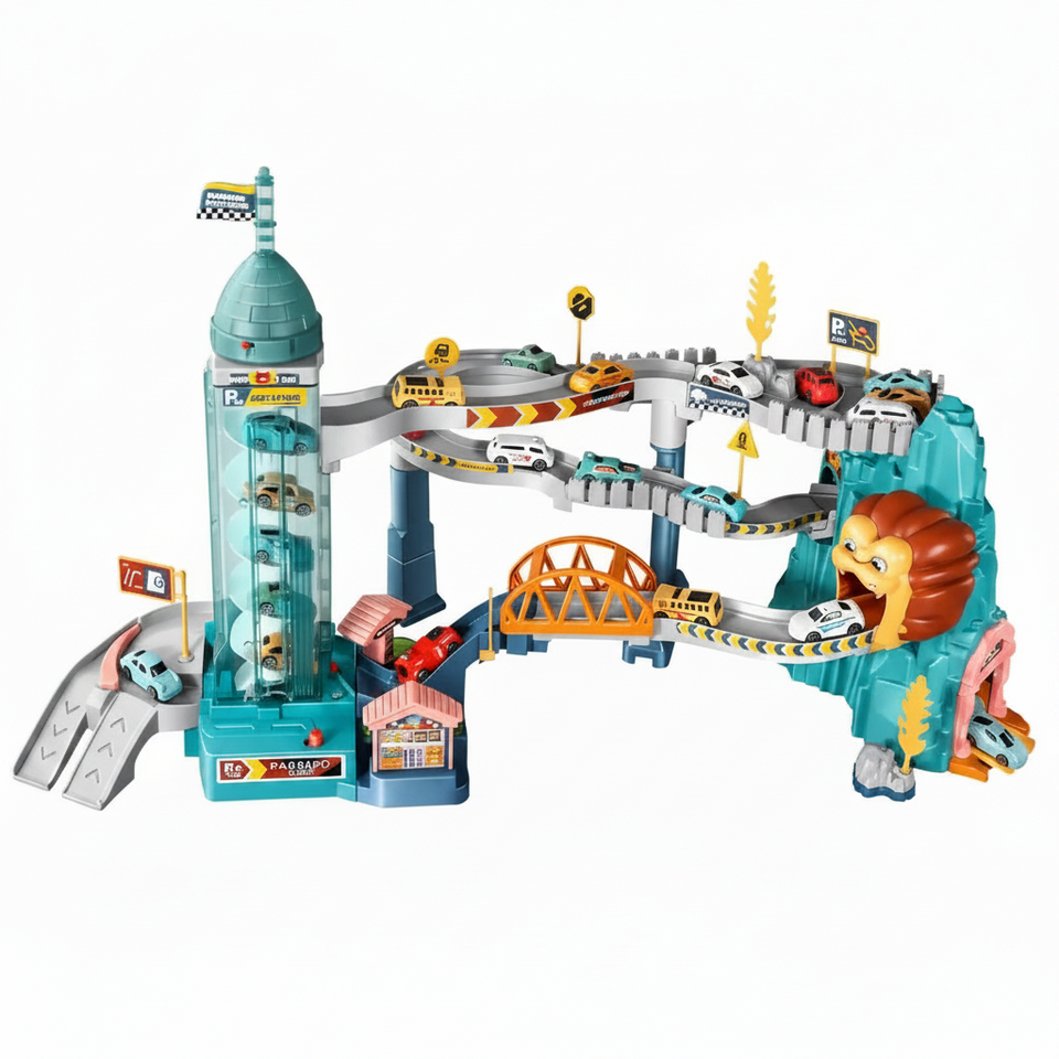 AutoWorld – Lernreich & interaktiv – Elektrisches Parkhaus-Spielset