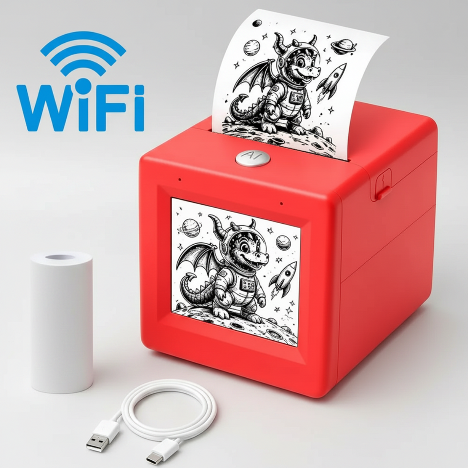 StickerMagic – Lernreich & Kreativ – KI-Aufkleberdrucker für Kinder