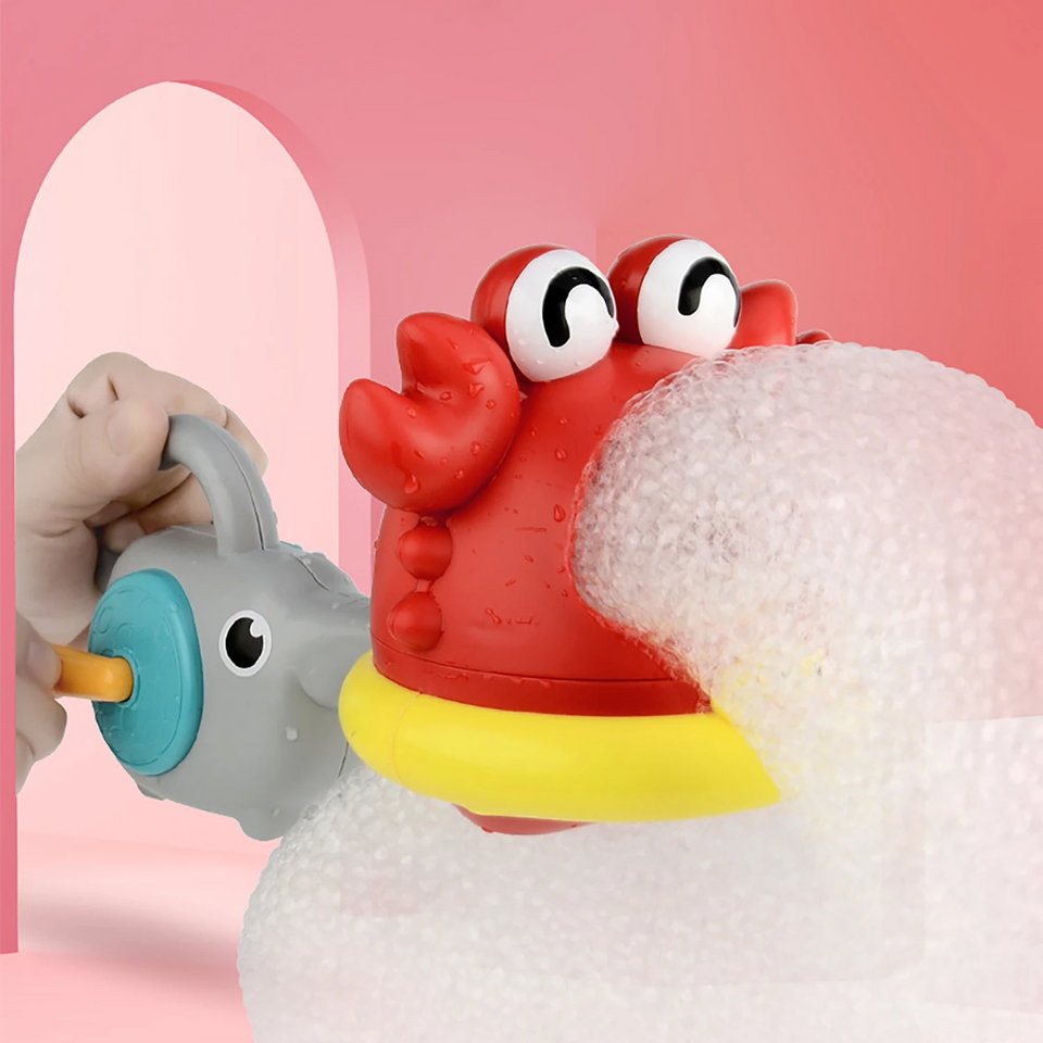 BubblePlay – Lernreich & unterhaltsam – Krabben-Seifenblasen-Badespielzeug