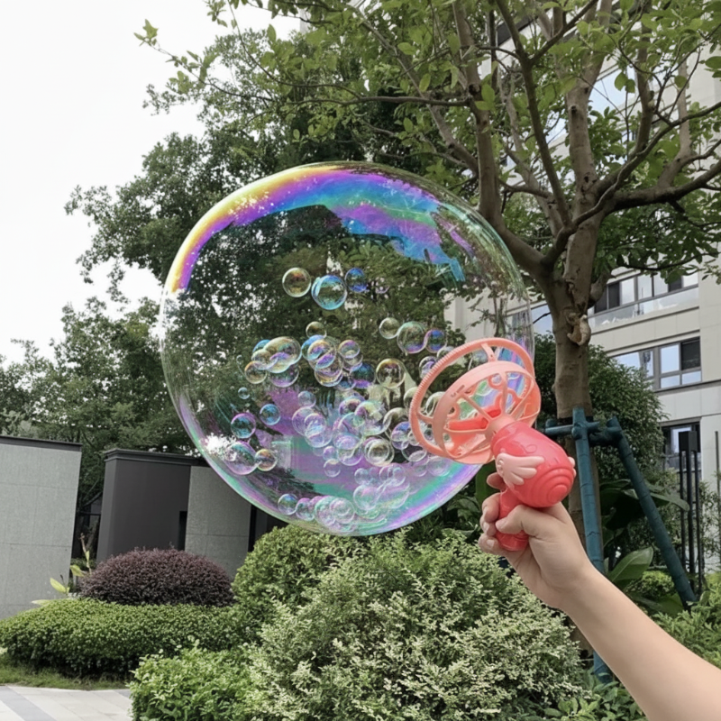 HappyBubbles – Læring gennem leg & sikkerhed – Boblepistol til børn