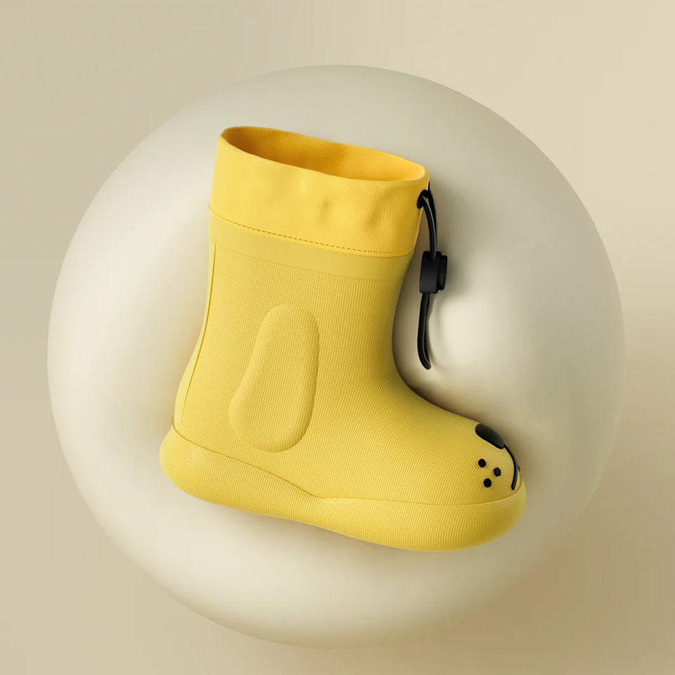 PuddlePaws Kids – Wasserdicht und verspielt - Woof Regenstiefel