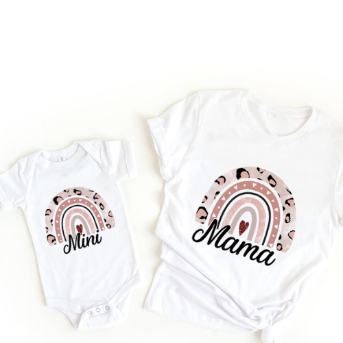 Mini Fashion™ - Mama & Tochter - Passendes Shirt & Strampler