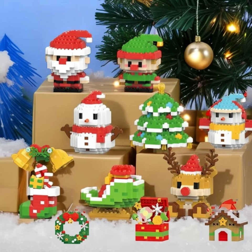 HolidayBlocks – Fröhlich & dekorativ – Weihnachts-Mini-Bausteine