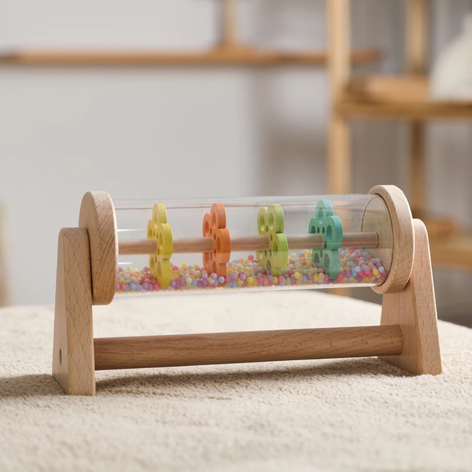 TinyMelody – Beruhigend & lehrreich – Musikspielzeug aus Holz mit Regengeräusch