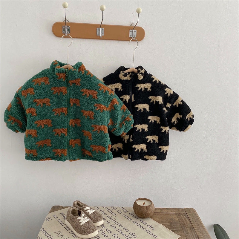 Mini Fashion™  – Extra weich und warm – Bären-Fleecejacke
