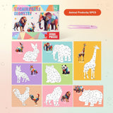 3D Sticker Puzzle – Kreativ & lehrreich – Geometrisches 3D-Puzzle