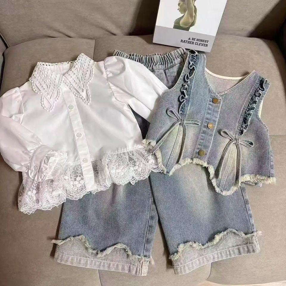 DenimBelle – Trendig & niedlich – 3-teiliges Kinderset aus Denim