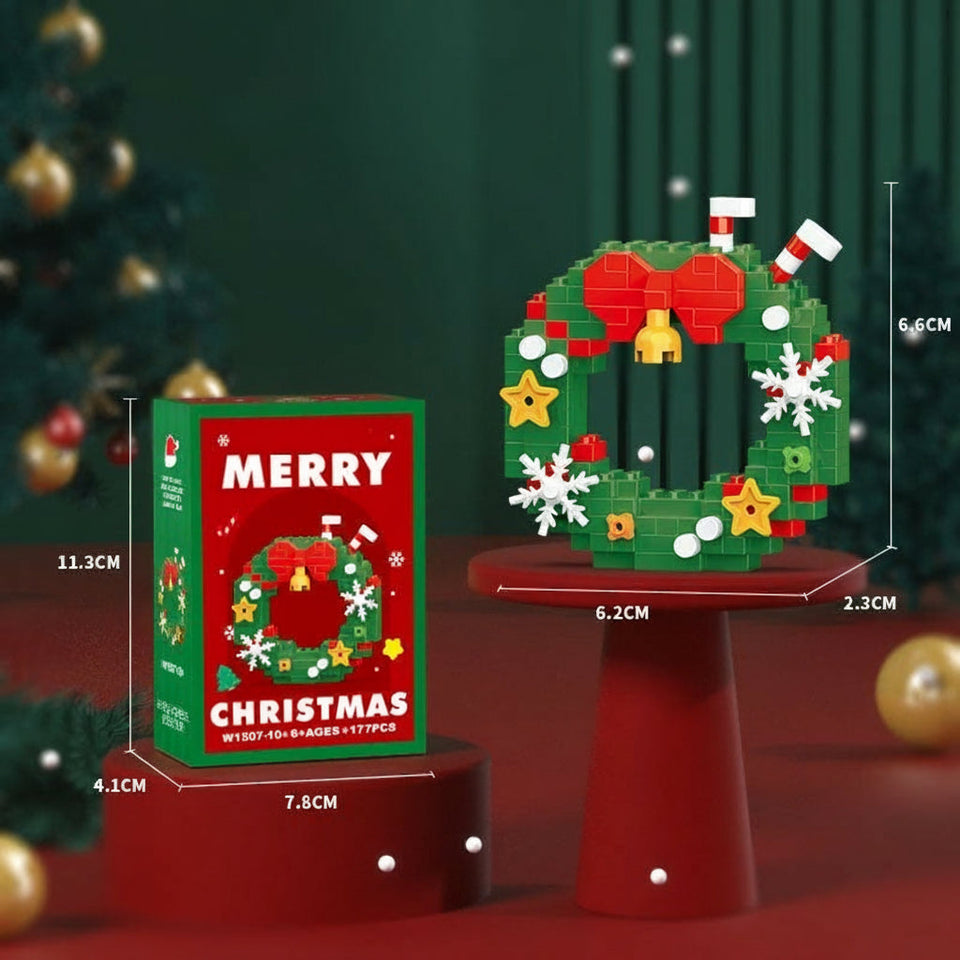 HolidayBlocks – Munter & dekorativ – Jul Mini-byggeklodser