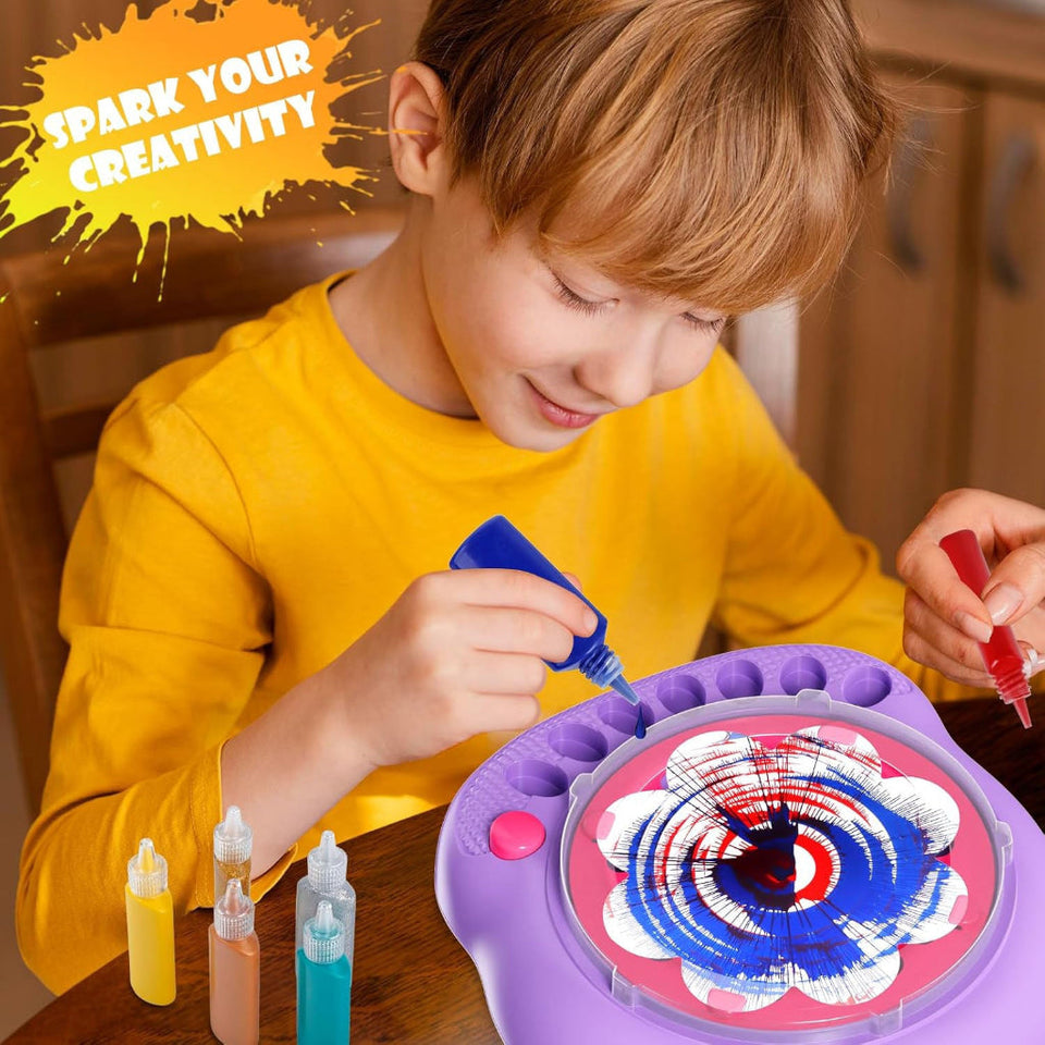 SpinArt – Kreativ & Lernreich – DIY-Farbspinnmaschine
