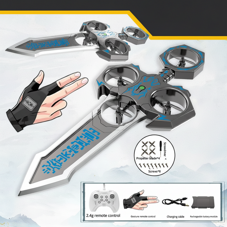 AirBlade – Verspielt & interaktiv – ferngesteuertes Flugspielzeug im Schwert-Design