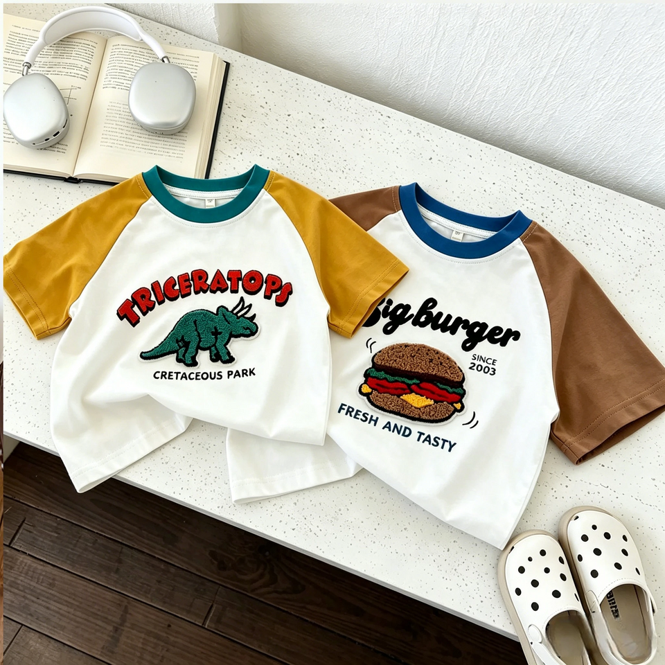 StreetBoy – Cool & bequem – Kinder-T-Shirt mit Raglanärmeln und Aufdruck