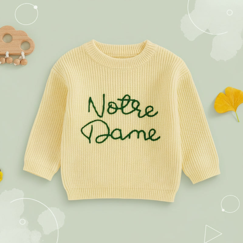 WarmWeave – Bequem & Verspielt – Pullover „Notre Dame“