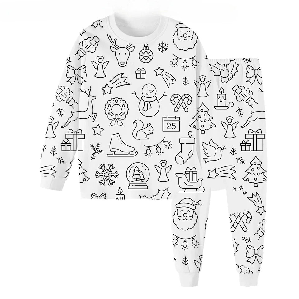 DIY Pajama Set™ – Farbe & Traum – Colours Kinder-Pyjama-Set