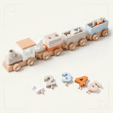 TrainCount –  Klassisch & Pädagogisch – Montessori-Zug aus Holz