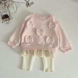 LittleAngel – Weich & stilvoll – Baby-Set mit Pullover und elastischer Hose