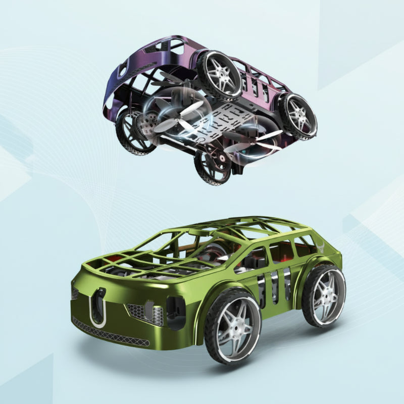 SkyDrive – Innovativ & Spektakulär – 2-in-1 RC-Flugauto & Drohne mit LED-Licht