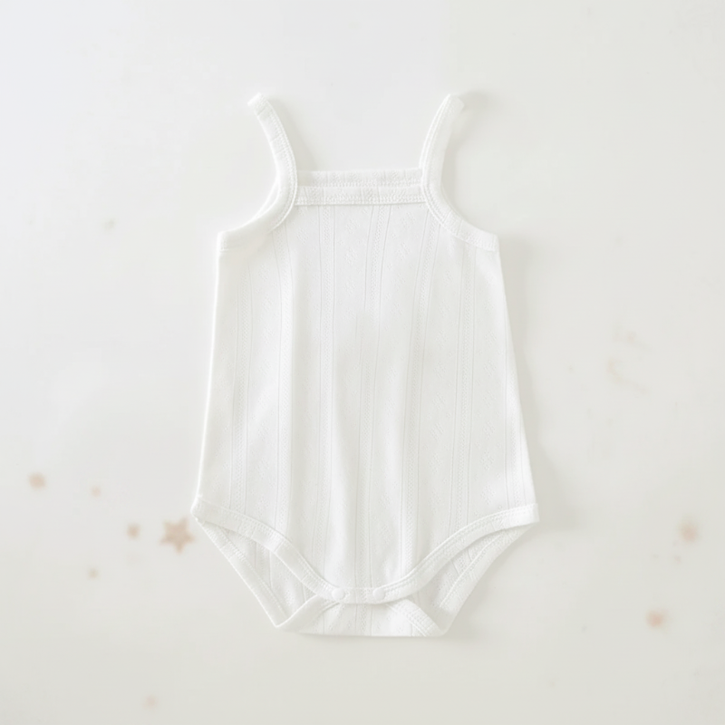 Summer Bodysuit – Leicht & bequem – Gestrickter Baby-Strampler