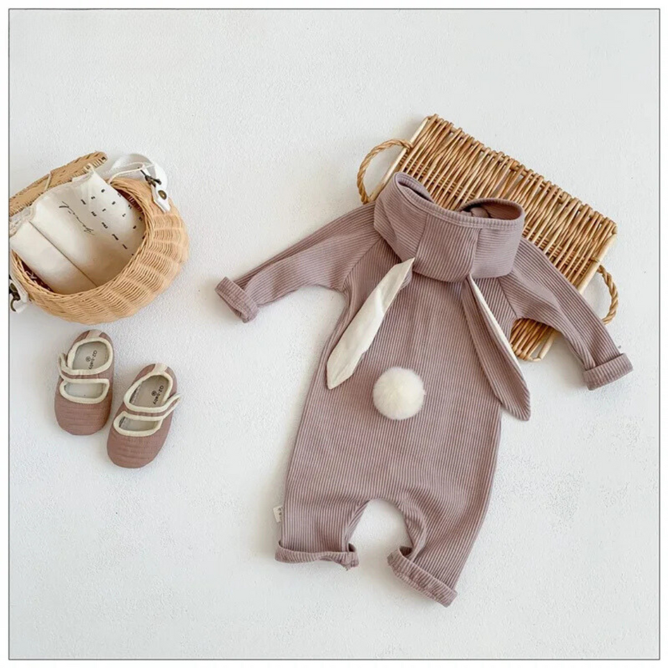 Mini Fashion™ - Sødt kanin-design - Baby Romper