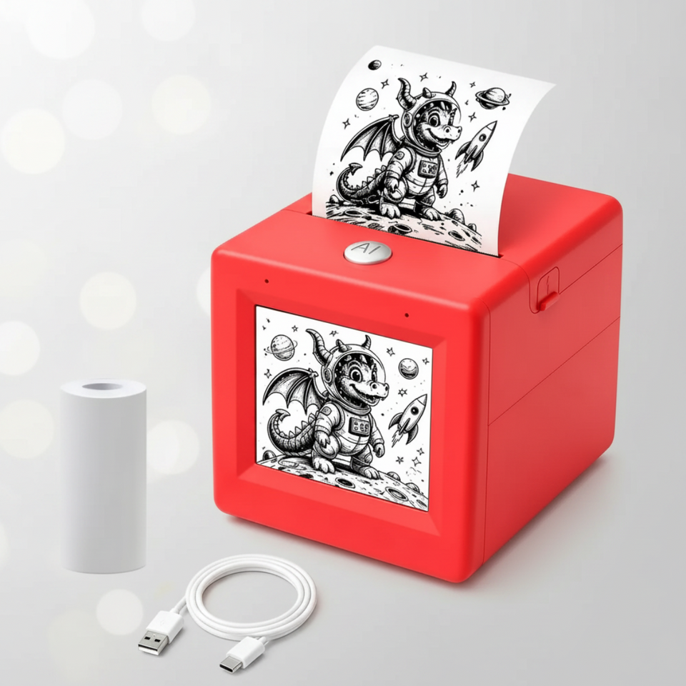 StickerMagic – Lernreich & Kreativ – KI-Aufkleberdrucker für Kinder