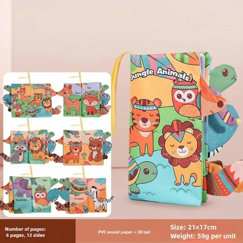 SoftTails – Farbenfroh & sensorisch – Baby-Wackelbuch