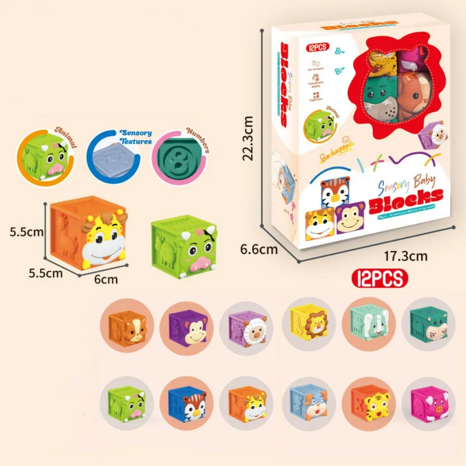 SoftStack – Spielerisch & lehrreich – Weiche Tier-Stapelklötze